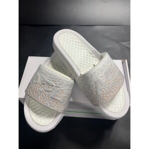 APL Women's BL TechLoom Slide White Pastel Melange Ombre Sandals Size 5